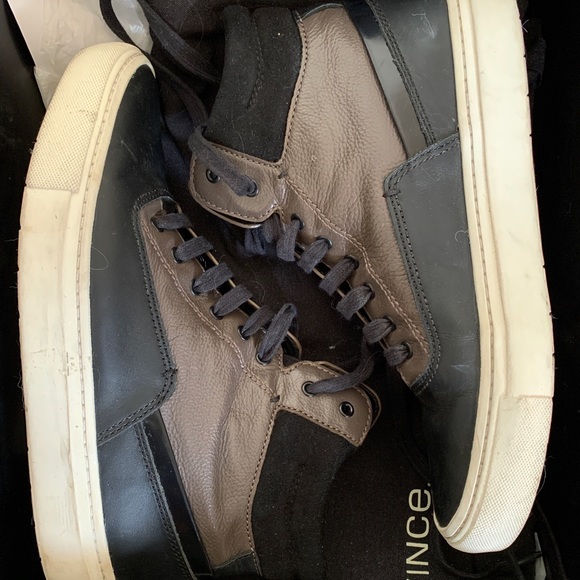 Vince Newman Leather Hightop Sneaker - Picture 3 of 4
